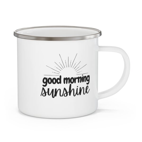 Good Morning Sunshine" Enamel Mug - Cheerful Cup for Bright Starts