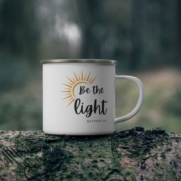 Be The Light" Enamel Mug - Inspirational Christian Cup for Daily Encouragement - Image 2