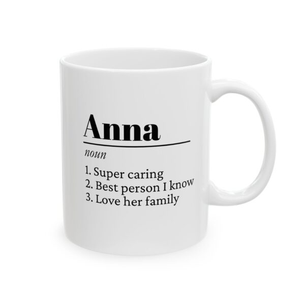 Personalized 11 oz Coffee Mug - Custom Name Definition with 3 Unique Traits - Perfect Gift for Friends, Family, and Loved Ones